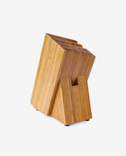 Rustic Wooden Knife Box with Slide-Out Compartments