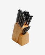 Rustic Wooden Knife Box with Slide-Out Compartments