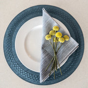 Mode Living's Nolita Modern Eco-Friendly Reusable Square Cloth Napkins Set of 4 (20x20in) Machine Washable Durable for Home Use