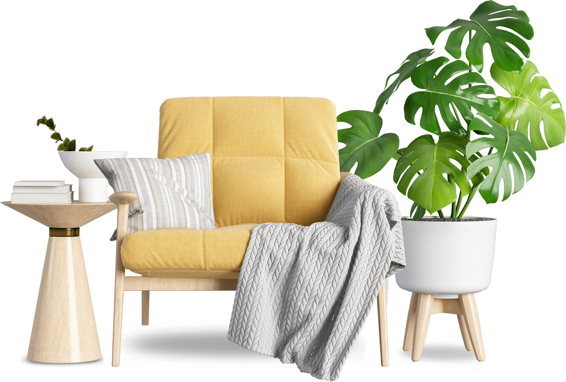 Modern Beige Armchair